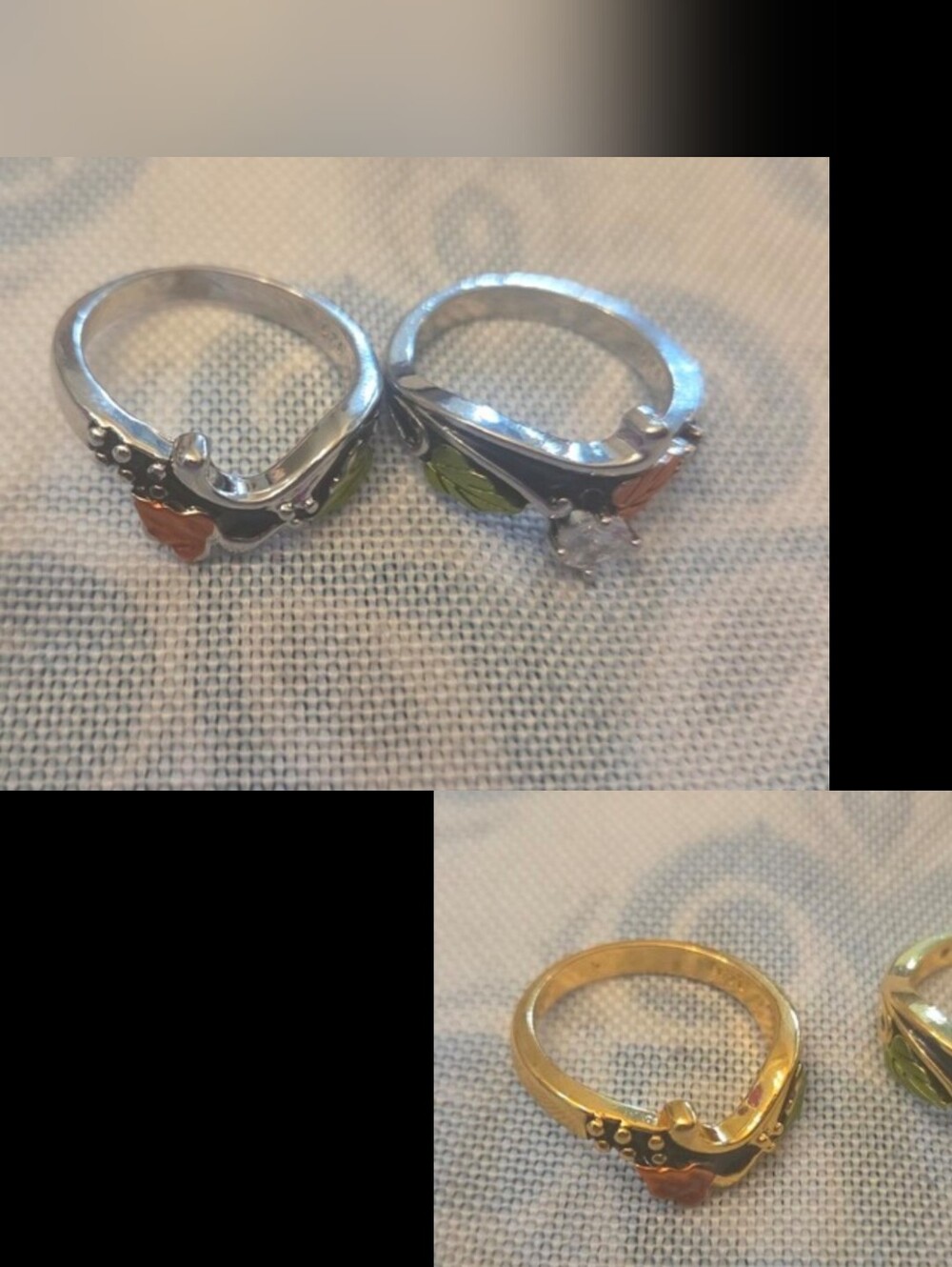 2 Rings that are 2 Pieces - Picture 2 of 2